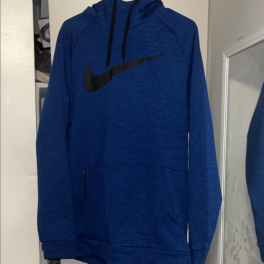 Nike Royal Blue Hoodie with Black Swoosh